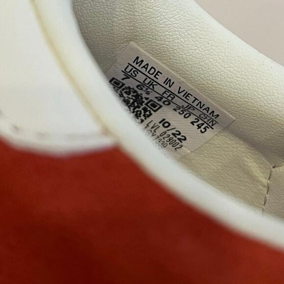 adidas Gazelle Sneakers UK 6.5 US Womens 8.5 US Mens 7 Preloved Red GY7339 NIB - Picture 5 of 12